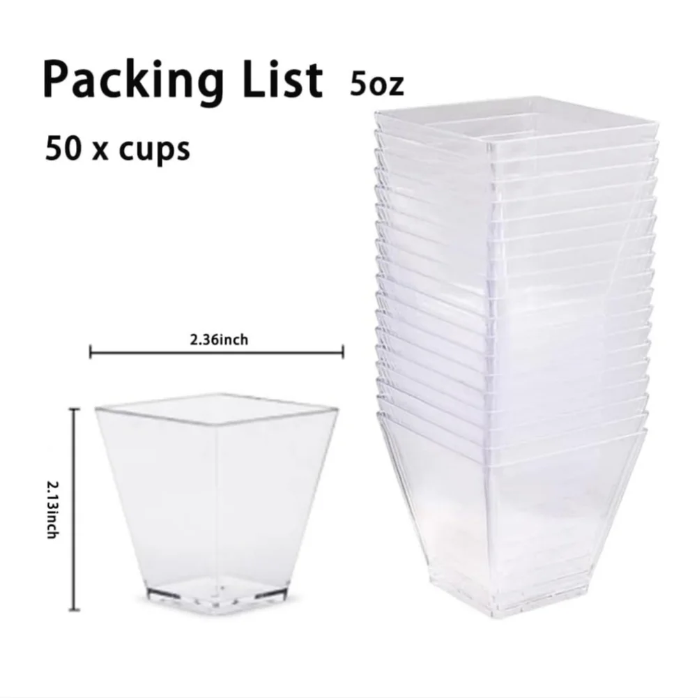 100 Dessert Cups - 5oz 50 Cups